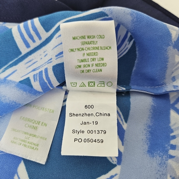 Lilly Pulitzer Iona Pink Tropics Heat Wave Top Womens M Sleeveless Lightweight - Picture 8 of 11